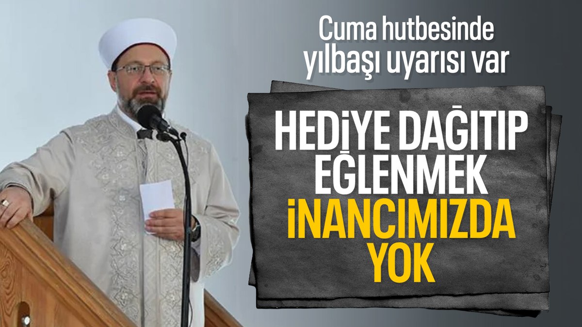 Cuma Hutbesi’nde “yılbaşı” detayı